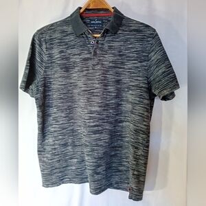 Daniel Hechter Paris black and gray golf shirt size XL